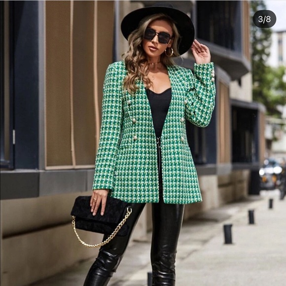 Zara tweed blazer bloggers fav - Picture 2 of 16